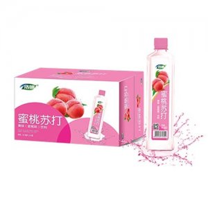 浩明蜜桃苏打果味饮料400mlx24瓶
