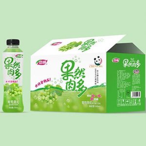浩明果然肉多葡萄果粒复合果汁500mlx15瓶