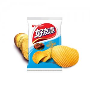 好丽友好友趣多汁牛排味