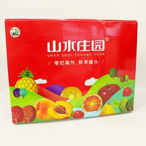 山水庄园水果罐头箱装