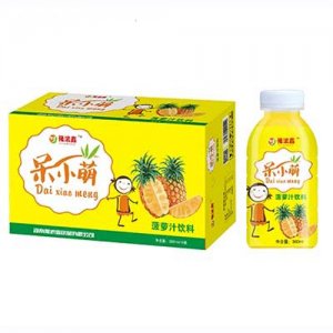 豫浪鑫呆小萌菠萝汁果汁饮料380mlx15瓶