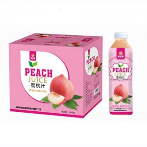 豫浪鑫呆小萌蜜桃汁果汁饮料1Lx8瓶