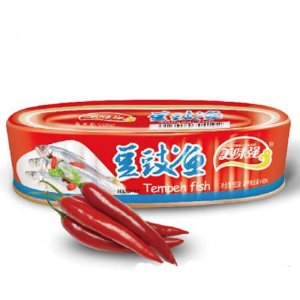 美味强豆鼓鱼罐头150g