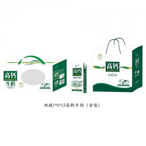 博牛双提 1X6X12高钙牛奶(含袋)