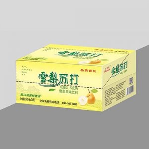 百仕露雪梨苏打果味饮料375mlx24瓶