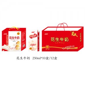 新湖源左右双提花生牛奶（含袋）