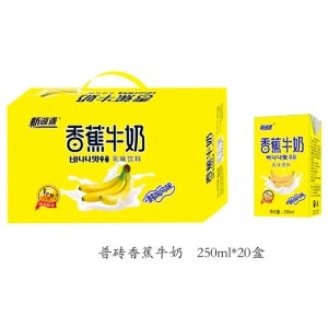 新湖源20盒香蕉牛奶