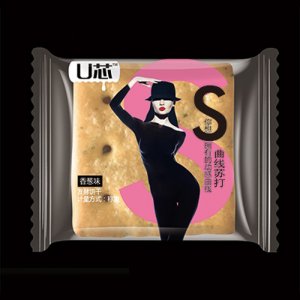 U芯曲线苏打发酵饼干香葱味