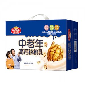 杰士利中老年高钙核桃乳植物蛋白饮料
