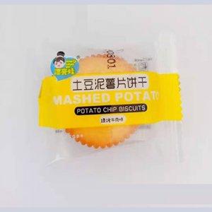 漂亮娃土豆泥薯片饼干烧烤牛肉味散装