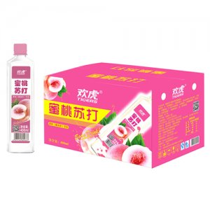 欢虎果味苏打蜜桃味 瓶+箱