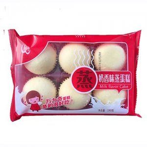 万力奇奶香味蒸蛋糕190克