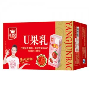 养君宝U果乳饮料草莓味