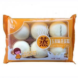 万力奇玉米味蒸蛋糕190克