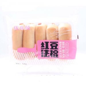 优乐曼红豆法棍面包126g