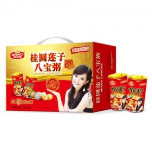 杰士利桂圆莲子八宝粥320gx12罐