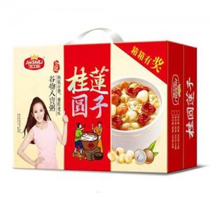 杰士利桂圆莲子谷物八宝粥礼盒
