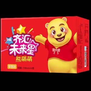 齐汇未来星熊萌萌草莓味乳酸菌含乳饮品238mlx24瓶