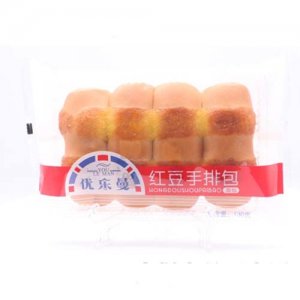 优乐曼红豆手排面包130g