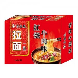 原祖鸡红烧牛肉味方便面（箱）