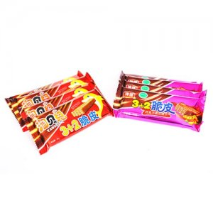 津都3+2脆皮巧克力威化饼干