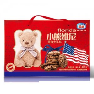 盖能小熊维尼曲奇饼干818g