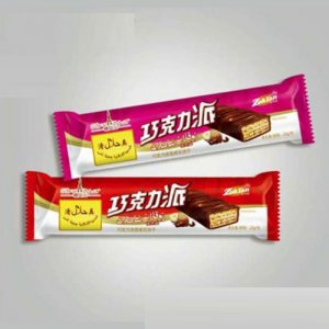 银贝儿巧克力涂层威化饼干