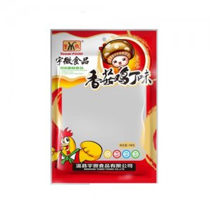 宇微108g香菇鸡丁味零售价：2元