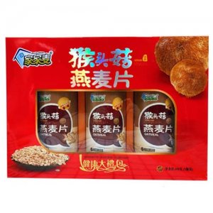 家家麦猴头菇燕麦片600gx3瓶