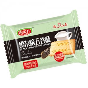 银贝儿黑杂粮五谷酥无加蔗糖称重