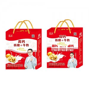 馨畅高钙核桃牛奶复合蛋白饮品礼盒红色