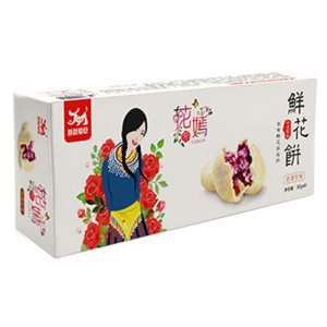 吾就爱吃花嫣鲜花饼（盒装定量装）奶香玫瑰