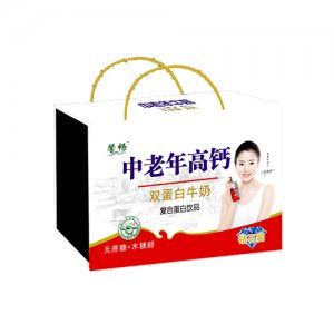馨畅中老年高钙牛奶无蔗糖复合蛋白饮品木盒