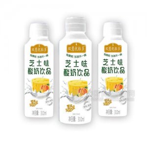 双慧优粒多芝士味黄桃椰果酸奶饮品310ml