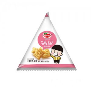 口水娃锅巴烤肉味三角包