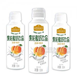 双慧优粒黄桃椰果果粒酸奶饮品310ml