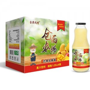 仓西农场芒果乳酸菌1.25Lx6瓶