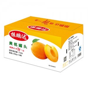 振鹏达256gx12瓶黄桃罐头彩箱
