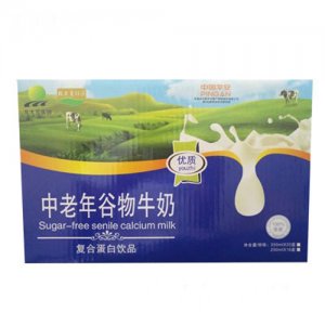 北大荒中老年谷物牛奶复合蛋白饮品