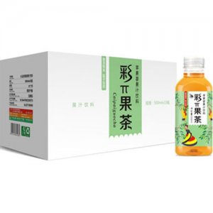 大马邦彩π果茶苹果茶果汁饮料500mlx15瓶
