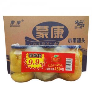 蒙康水果罐头1.53kg