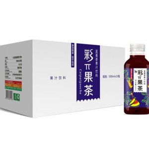 大马邦彩π果茶蓝莓茶果汁饮料500mlx15瓶