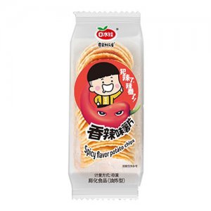 口水娃薯片香辣味透明装