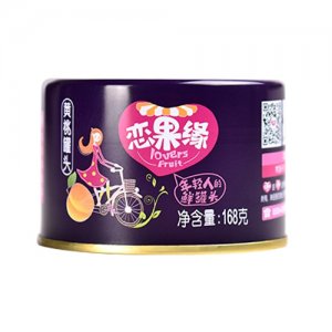 恋果缘黄桃罐头168g