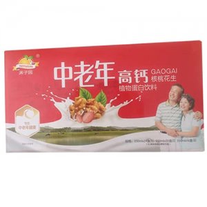 禾子园中老年高钙核桃花生植物蛋白饮料250mlx24盒