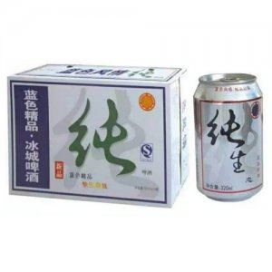 冰城蓝色精品啤酒320ml×24罐