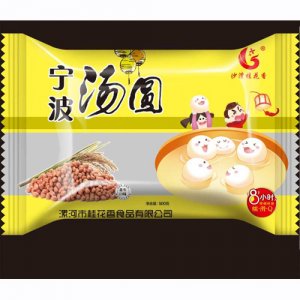 桂花香花生口味汤圆