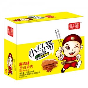 恒大素食小马哥酱香味蛋白素肉25gx20袋