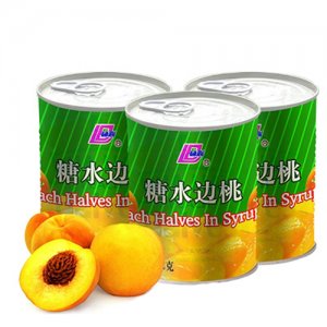 砀联糖水边桃罐头822g