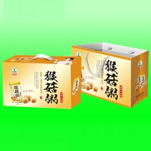 绿知园猴菇粥黄色礼盒